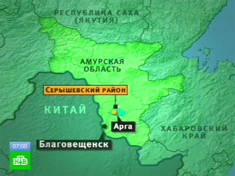 Карта серышевского района амурской области