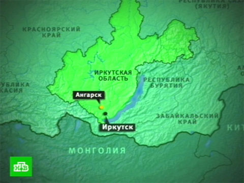 Иркутск располагается