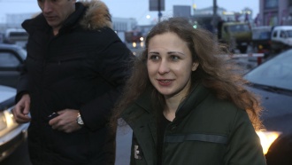 Сразу после освобождения бодрая Алёхина встретилась с правозащитниками