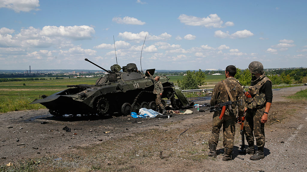 Фото военных действий на донбассе