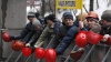 Митингующие в Киеве шахтеры устроили драку с охранниками Минэнерго 