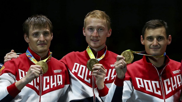 Три мушкетера: российские рапиристы в Рио одержали сумасшедшую победу.Олимпиада, Рио-де-Жанейро, велоспорт, спорт, стрельба, теннис, фехтование.НТВ.Ru: новости, видео, программы телеканала НТВ
