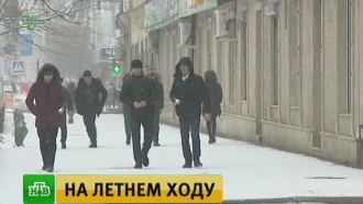 В Дагестане пешеходы в мокасинах ломают кости на заснеженных улицах