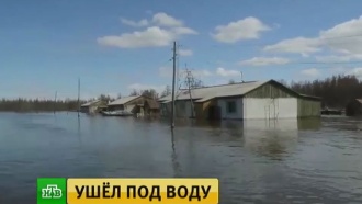 Якутский поселок почти полностью ушел под воду <nobr>из-за</nobr> паводка