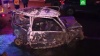 Два человека погибли в сгоревшем автомобиле на МКАД