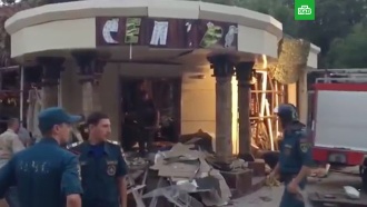 Появилось видео с места взрыва, в результате которого погиб глава ДНР Захарченко