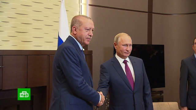 Достигнутое на встрече Путина и Эрдогана соглашение назвали дипломатической победой.Путин, Сирия, Сочи, Эрдоган, войны и вооруженные конфликты, переговоры, терроризм.НТВ.Ru: новости, видео, программы телеканала НТВ
