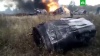 Видео горящего после падения МиГ-29