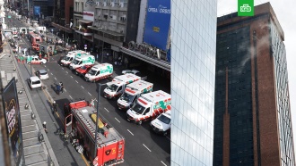 Более 40 человек пострадали при пожаре в отеле в <nobr>Буэнос-Айресе</nobr>