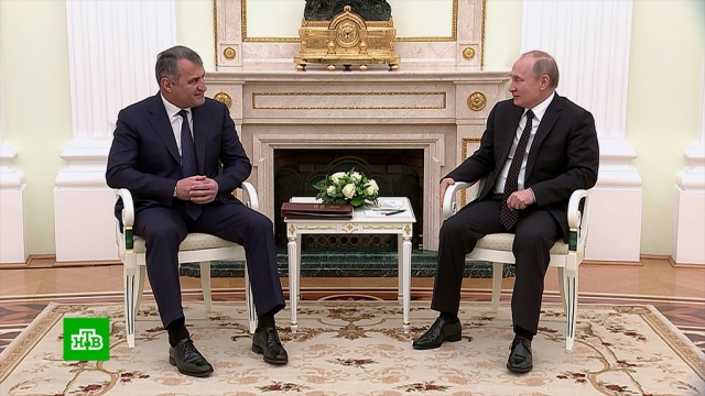 Путин пообещал дальнейшую защиту Южной Осетии.Путин, Южная Осетия.НТВ.Ru: новости, видео, программы телеканала НТВ