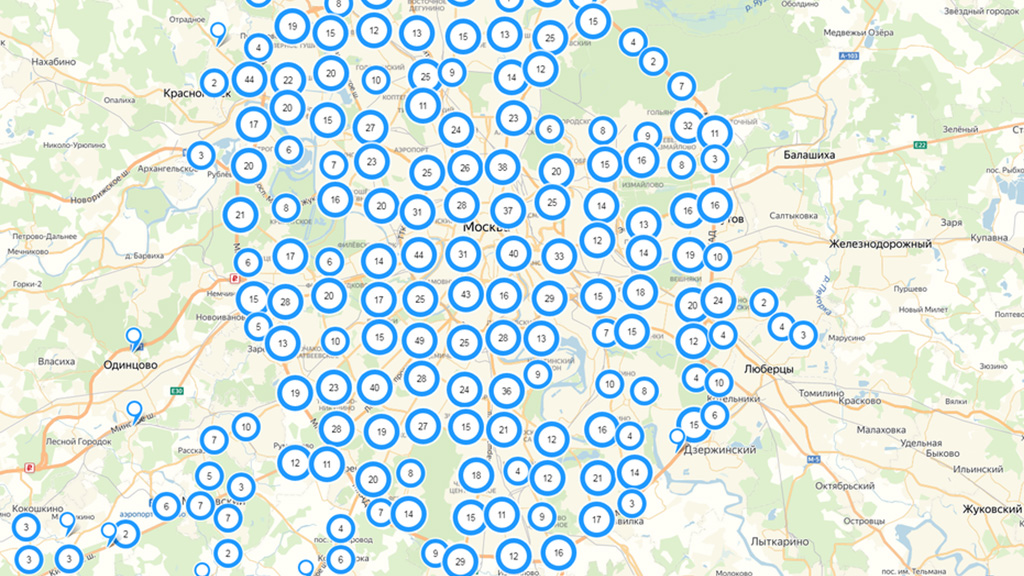 Карта москвы с видеокамерами