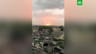 Молния вызвала новые взрывы на военном складе под Ачинском