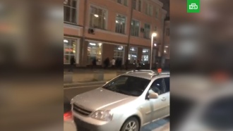 Перестрелка у здания ФСБ на Лубянке попала на видео