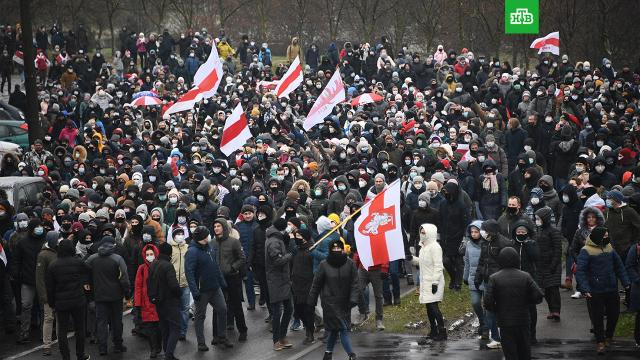 На акциях протеста в Минске задержали более 200 человек.Белоруссия, Минск, задержание, митинги и протесты.НТВ.Ru: новости, видео, программы телеканала НТВ