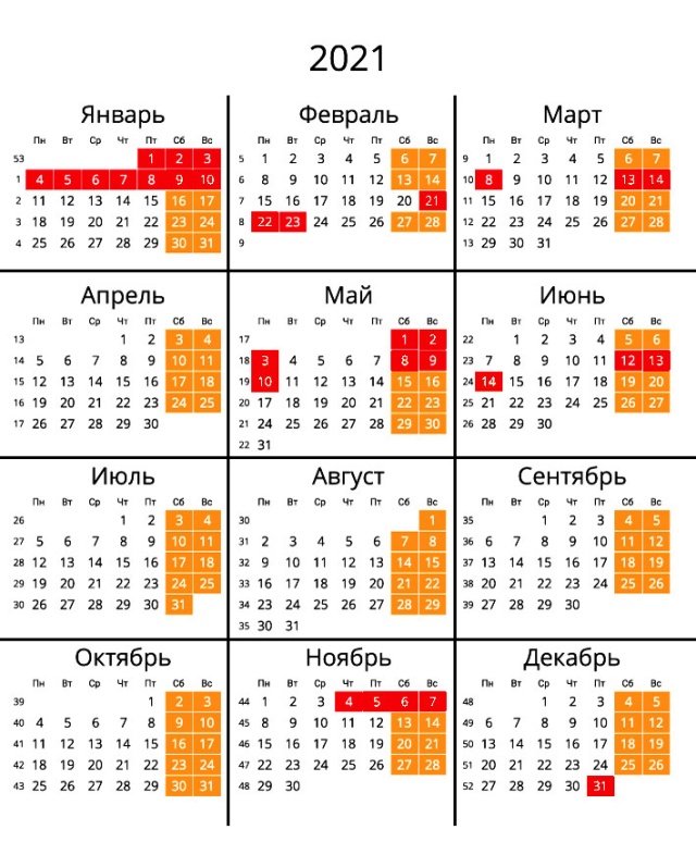 Календарь праздничных выходных 2021 Что изменилось для россиян с 1 января // Статьи // НТВ.Ru