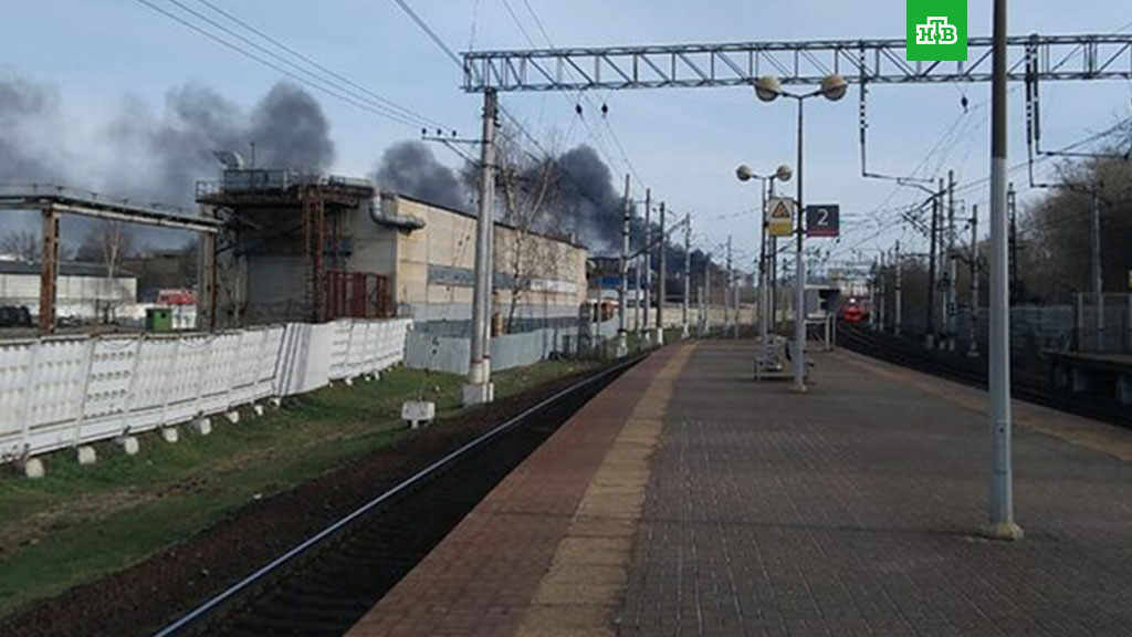 Пожар на заводе москвич