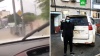 Мажор на Lexus облил прохожих из лужи ради лайков в Instagram