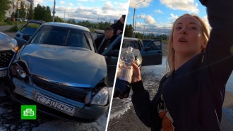 Участница ДТП в Северодвинске устроила пьяный концерт на месте аварии
