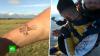 Мастер сделал тату парашютисту в полете: видео