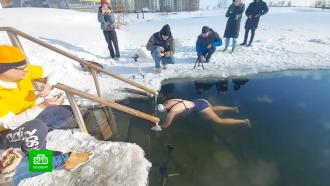 Петербурженка установила рекорд Гиннесса в ледяной воде