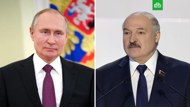 Путин и Лукашенко обсудили сотрудничество в борьбе с COVID-19.Белоруссия, Лукашенко, Путин, коронавирус, торжества и праздники.НТВ.Ru: новости, видео, программы телеканала НТВ