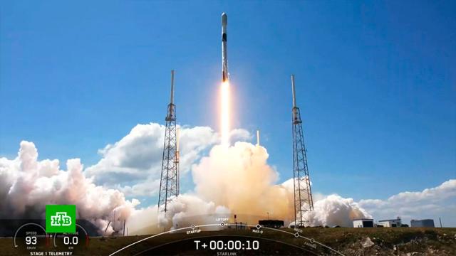 SpaceX вывела на орбиту новую группу интернет-спутников Starlink.Илон Маск, Интернет, США, запуски ракет, космос, спутники.НТВ.Ru: новости, видео, программы телеканала НТВ