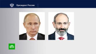 Путин обсудил с Пашиняном ситуацию в Армении вперед внеочередными парламентскими выборами