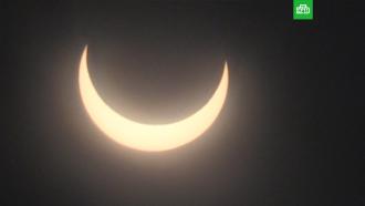 Солнечное затмение сняли на видео в Якутске