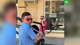Нападение казаков на велосипедистов в Ставрополе попало на видео 