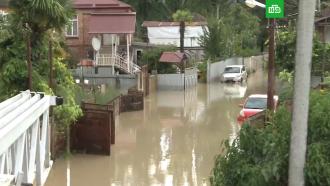В Абхазии <nobr>из-за</nobr> сильных ливней затопило сотни домов