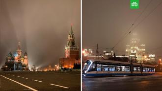 Туман в Москве вновь сгустился: кадры очевидцев