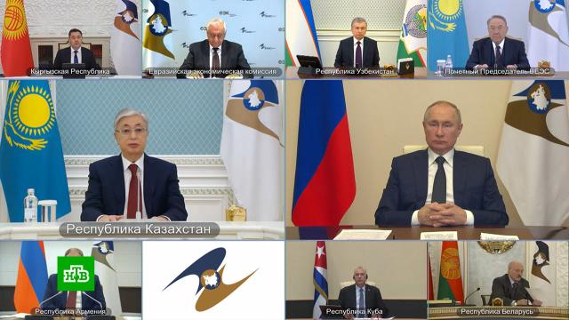 Путин участвует в заседании Высшего Евразийского экономического совета.ЕврАзЭС/ЕАЭС, Путин, дипломатия.НТВ.Ru: новости, видео, программы телеканала НТВ