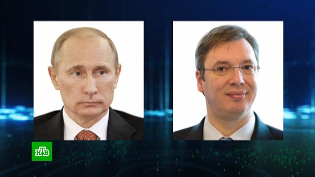 Путин и Вучич обсудили поставки газа в Сербию.Путин, Сербия, газ.НТВ.Ru: новости, видео, программы телеканала НТВ