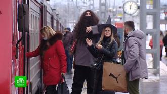 Петербуржцы прокатились на электричке с героями «Гарри Поттера»