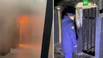 В <nobr>22-этажной</nobr> новостройке под Калугой сгорел лифт