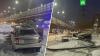 Автомобиль снес остановку в Тюмени: есть пострадавшие