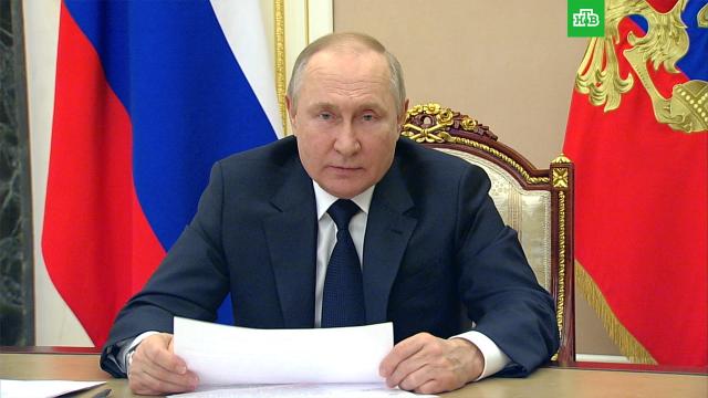 Путин призвал Запад не сваливать на РФ вину за рост цен на энергоносители.Путин, США, нефть, санкции.НТВ.Ru: новости, видео, программы телеканала НТВ