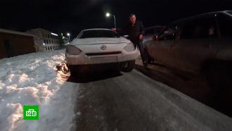 В Казани таксист напал на активиста за требование убрать авто с тротуара