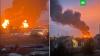 Масштабный пожар на нефтебазе в Белгороде сняли на видео