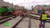 На юге Петербурга масштабно обновляют трамвайные пути
