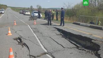 В Приморье рухнул автомобильный мост