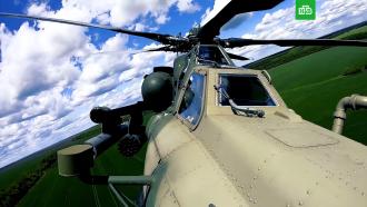 Минобороны показало работу вертолетов Ка-52 и Ми-28 на Украине 