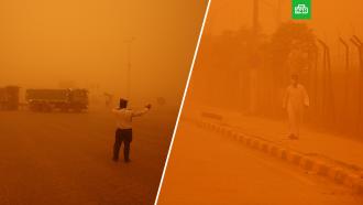 Сильнейшая песчаная буря обрушилась на Ирак
