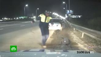 Полицейская погоня со стрельбой за пьяным водителем в Саратове попала на видео