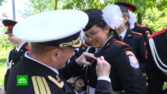 Собянин наградил лучшие кадетские классы Москвы на параде на Поклонной горе