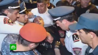 Протестующие в Армении пустили в ход грязные подгузники