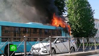 В Петербурге сгорел уже второй пассажирский МАЗ