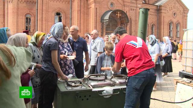В ДНР и ЛНР при церквях открылись пункты горячего питания