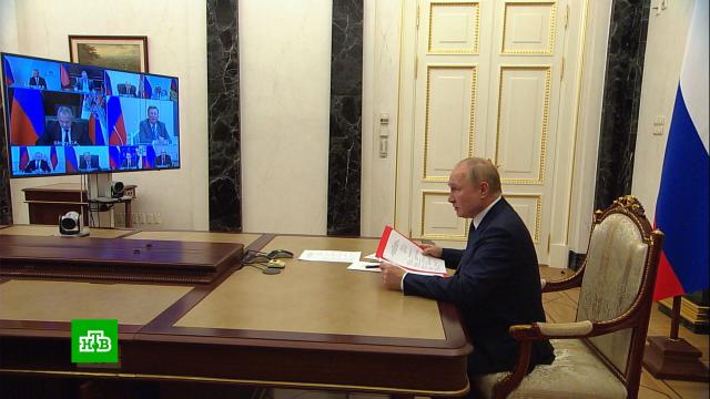 Путин обсудил с членами Совбеза работу оборонно-промышленного комплекса.Путин, промышленность, санкции.НТВ.Ru: новости, видео, программы телеканала НТВ
