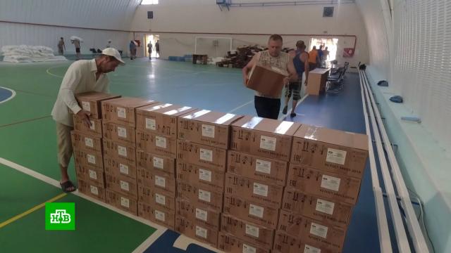 Российские военные доставили более 150 тонн гуманитарной помощи в Харьковскую область.ДНР, ЛНР, Украина, войны и вооруженные конфликты, гуманитарная помощь.НТВ.Ru: новости, видео, программы телеканала НТВ